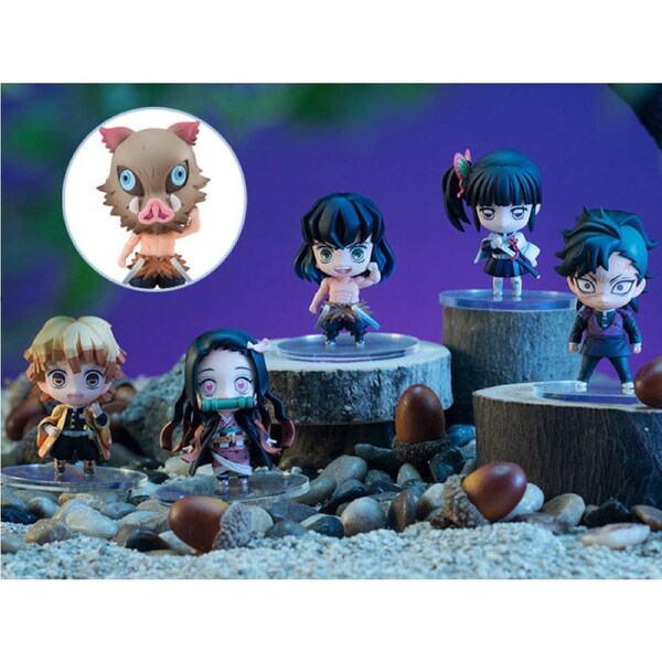 Demon Slayer: Kimetsu no Yaiba Tanjiro & Friends Mascot Box of 5 Figures (With Bonus)