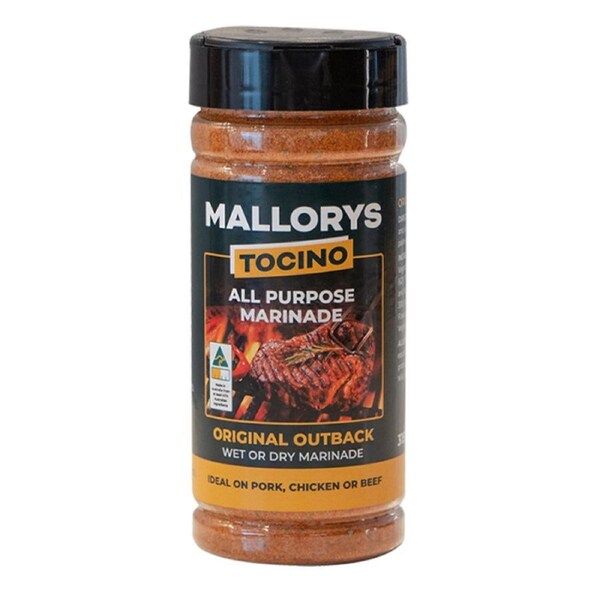 Mallorys Jerky Original Outback Meat Rub 315g Classic BBQ Blend (for Human Consumption)