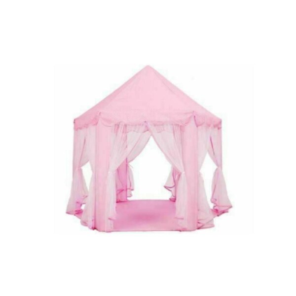 Kids Fairy Princess Castle Play Tent Pink House Hexagon Toy Pop Up Tent Indoor