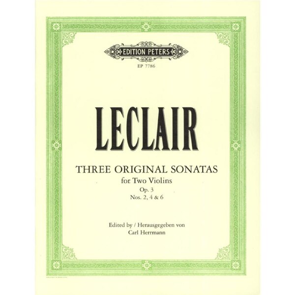 3 Sonatas for 2 Violins
