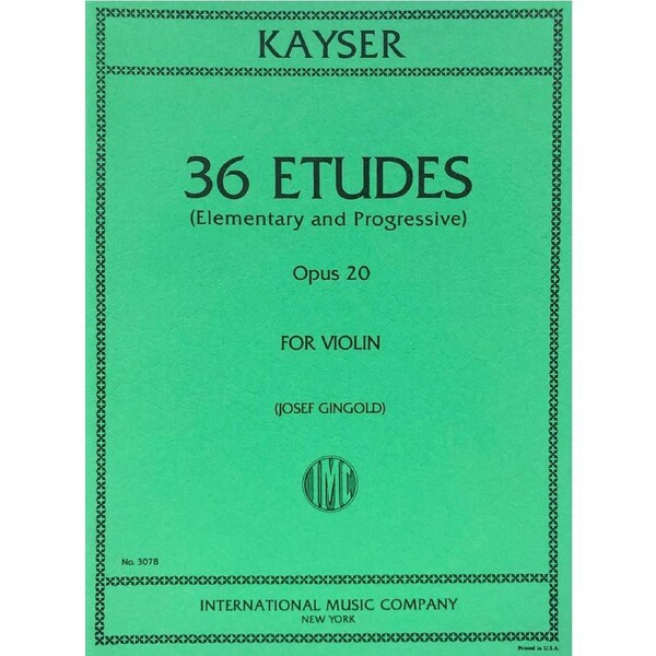 36 Etudes Op 20 Violin