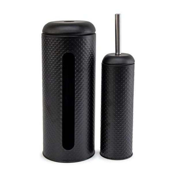 SPOT Toilet Brush & Roll Holder - Black