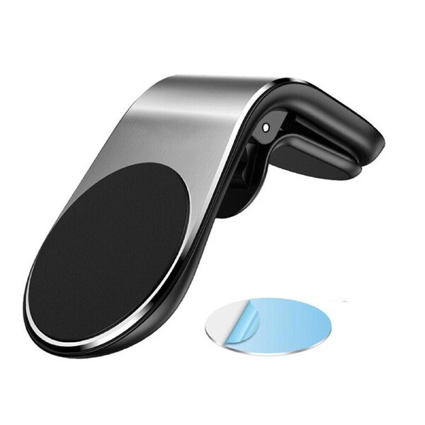 Ozoffer Universal Phone Holder Clip Car Air Vent Magnetic Bracket Mobile Phone GPS Silver