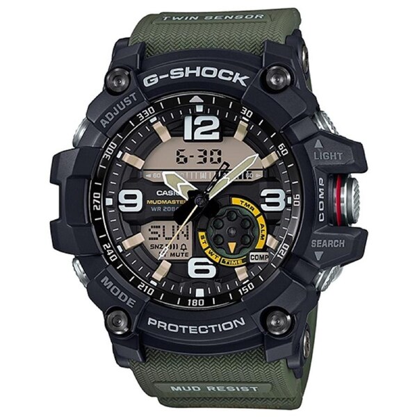 Casio G-Shock Black/Green Twin Sensor Mudmaster GG1000-1A3 GG-1000-1A3
