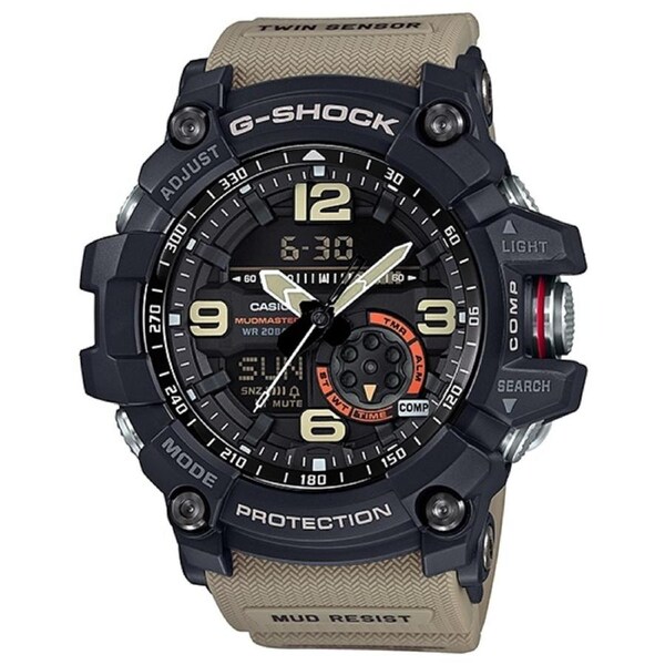 Casio G-Shock Black/Beige Twin Sensor Mudmaster GG1000-1A5 GG-1000-1A5