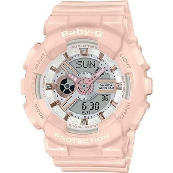 Casio Baby-G Pastel Pink Analogue/Digital Watch BA110RG-4A BA-110RG-4A