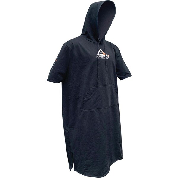 Adrenalin 2P Thermo Unisex Adult Hooded Poncho Towel Wearble Beach Blanket BLK L