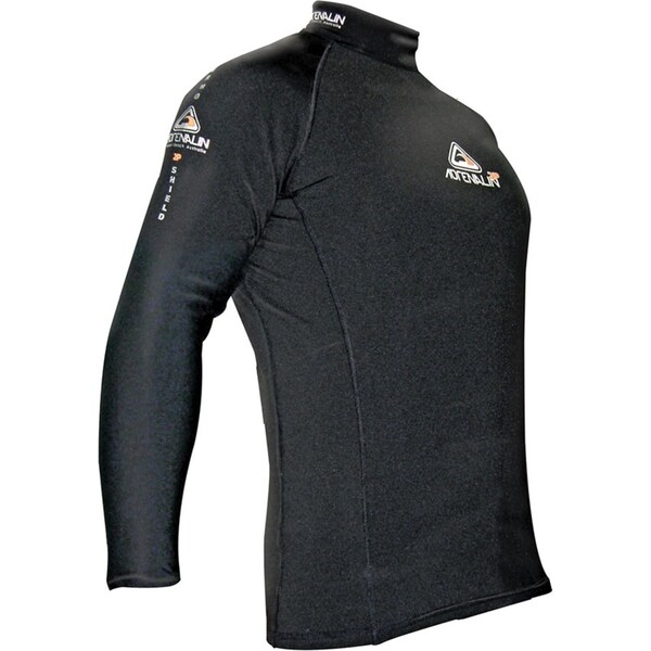 Adrenalin 2P XL Thermo Shield Long Sleeve Rash Top UPF 50+ BLK Outdoor/Beach