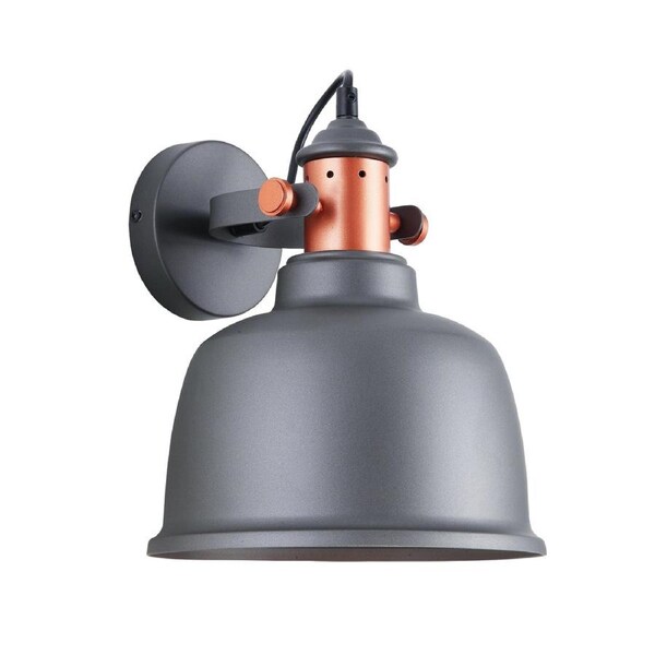 ALTA Interior Adjustable Bell with Copper HightLight Wall Light-Grey