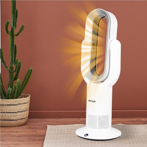 Spector Bladeless Fan Electric Cooler Heater Remote Control