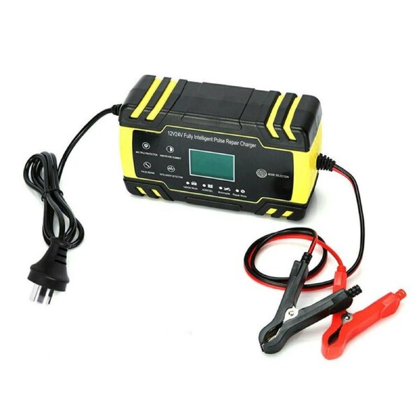 12V / 24V 8A Smart Car Battery Charger LCD Automatic Repair 4WD Boat Caravan Truck