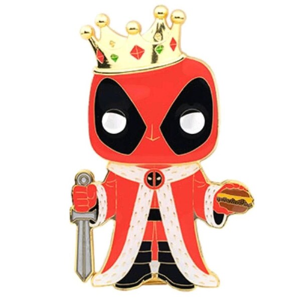 Deadpool #01 King Deadpool 10cm Pop! Enamel Pin/Badge w/ Stand Collectible 13y+