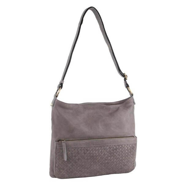 Pierre Cardin Woven Leather Ladies Cross-Body Bag Handbag