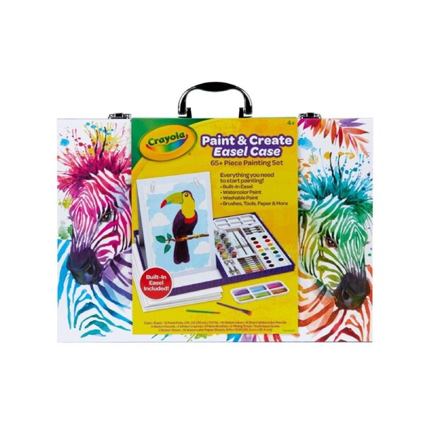 Crayola Paint & Create Portable Easel Travel Art Case