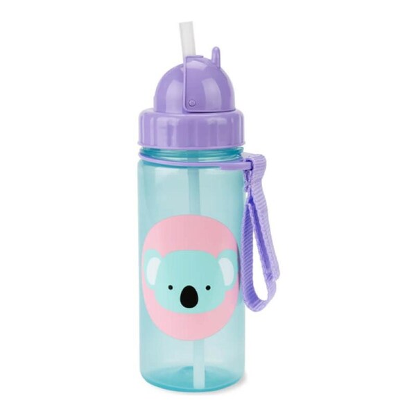 Skip Hop Zoo PP Straw Bottle 390ml - Koala