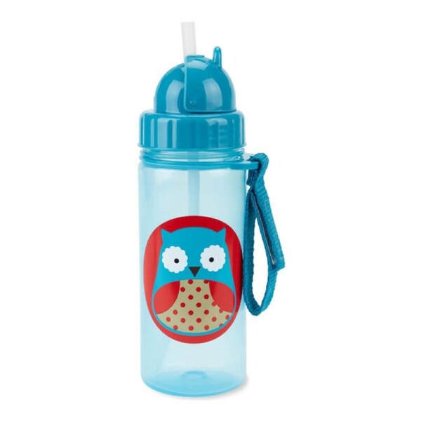 Skip Hop Zoo PP Straw Bottle 390ml - Owl