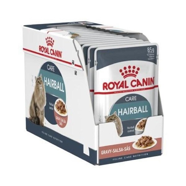 ROYAL CANIN Wet Cat Food Hairball Care Gravy Pouches 12X85G
