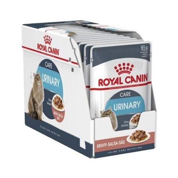 ROYAL CANIN Wet Cat Food Urinary Care Gravy Pouches 12X85G