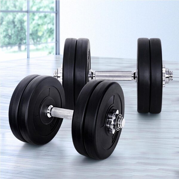 25kg Everfit Dumbbells Set Weight Plates