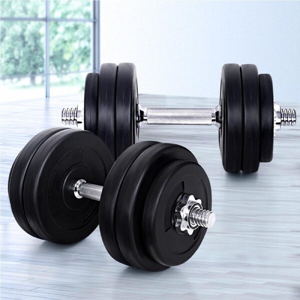 30kg Everfit Dumbbells Set Weight Plates