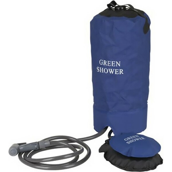 Ozoffer Hand-held Portable Shower w/ Foot Pump Hot Warm Cold Shower Head Boat Beach