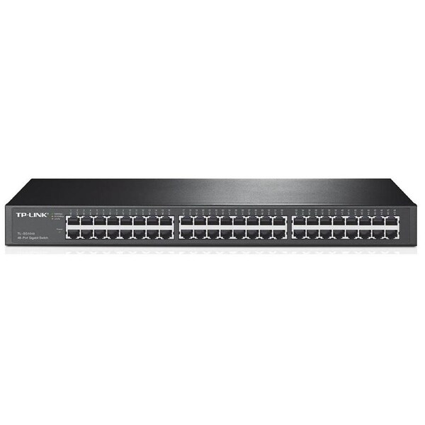 TP-LINK TL-SG1048 48-Port Gigabit Rackmount Switch 19-inch rack-mountable steel case 96Gbps Switching Capacity IEEE 802.3x flow control Auto MDI/MDIX