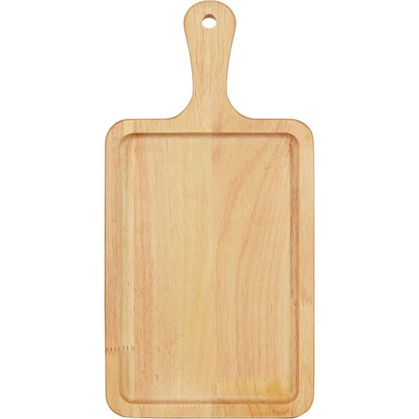 SOGA 40cm Rectangle Premium Wooden Oak Food Serving Tray Charcuterie Board Paddle Home Decor