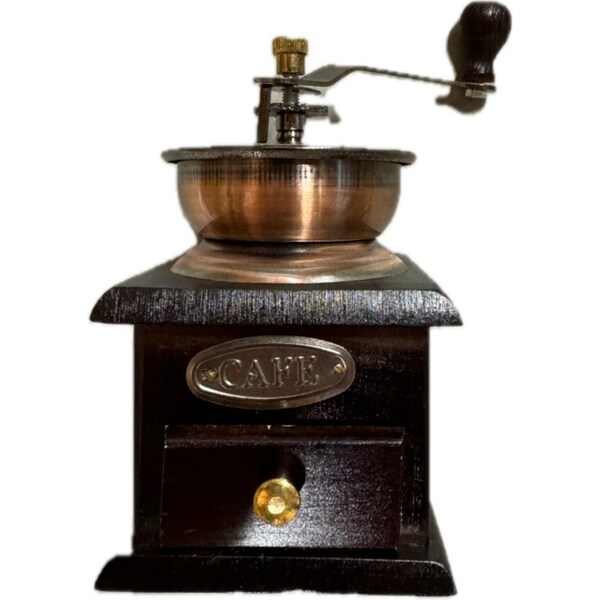 Authentic Wooden Coffee Pepper Grinder Vintage Style Bean Mill - Large