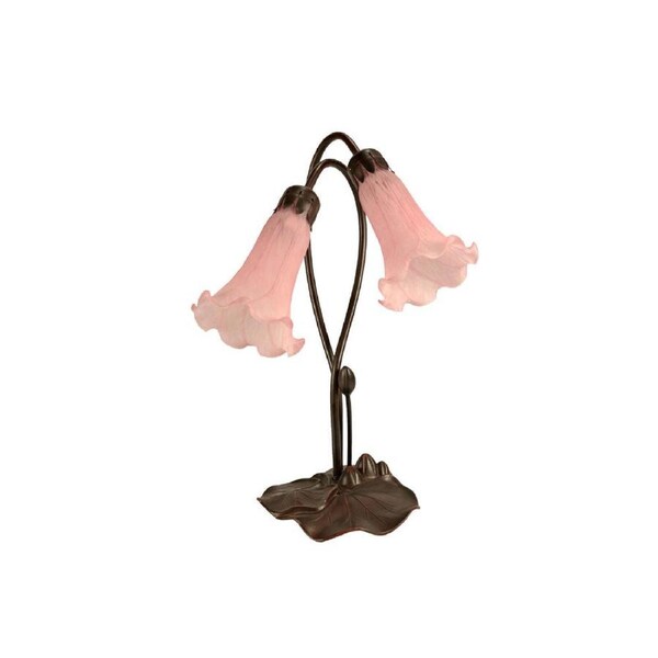 Twin Lily Lamp Pink