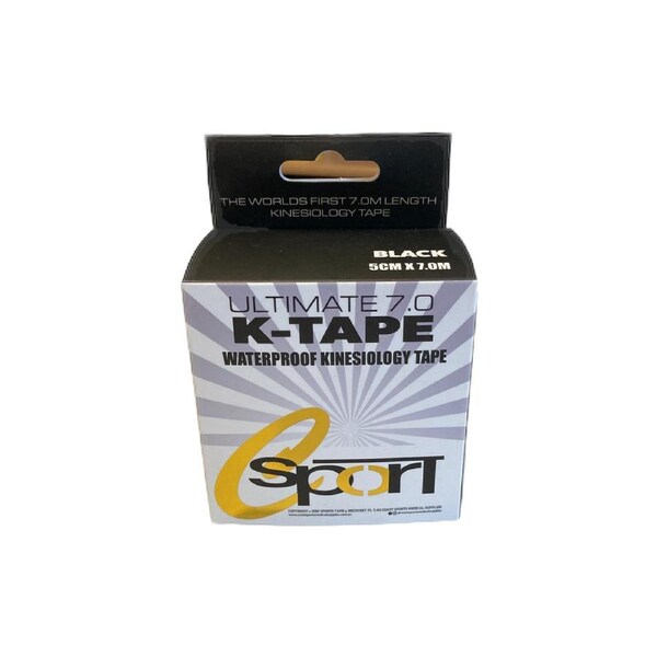 CSPORT Ultimate KTape -7M Roll - Black
