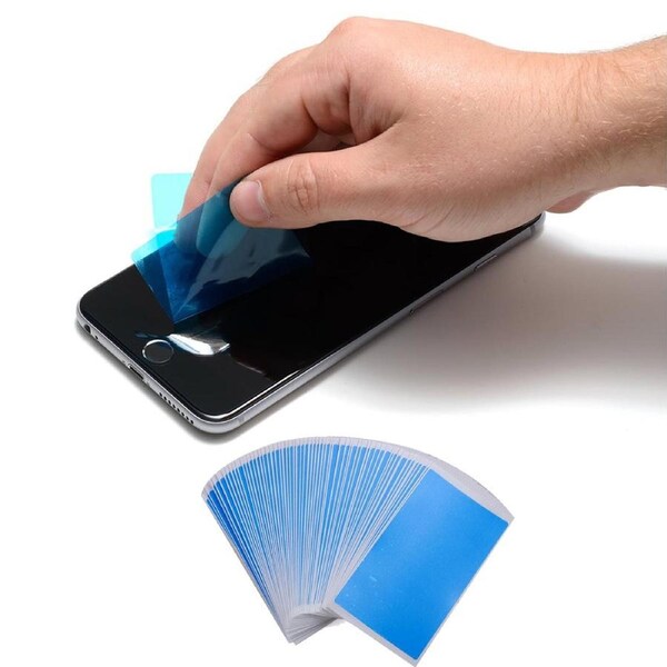 20pcs Phone Screen Camera Lens Cleaner Cleaning Blue Dust Absorber Sticky Sticker