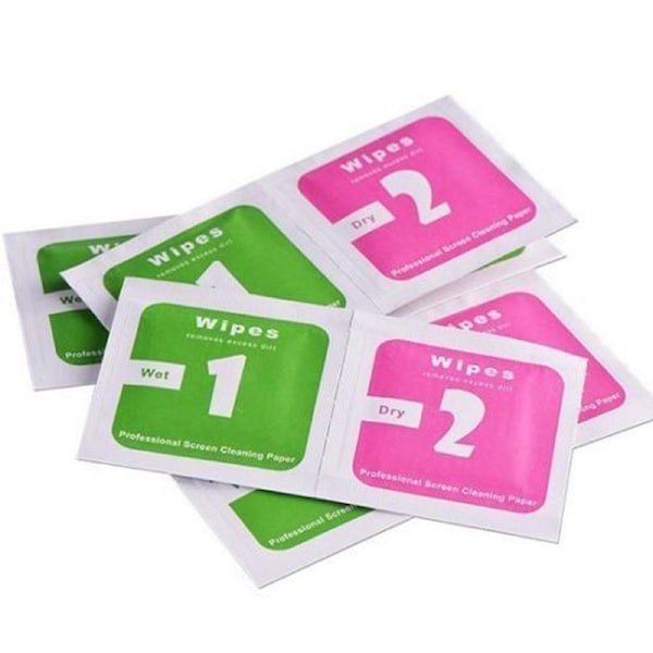 10pcs Camera lens optical screen protector cleaning alcohol wet dry wipes cleaner