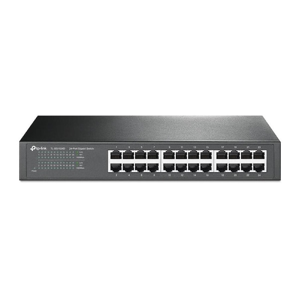 TP-Link TL-SG1024D 24-Port Gigabit Desktop / Rackmount Switch - Metal Housing