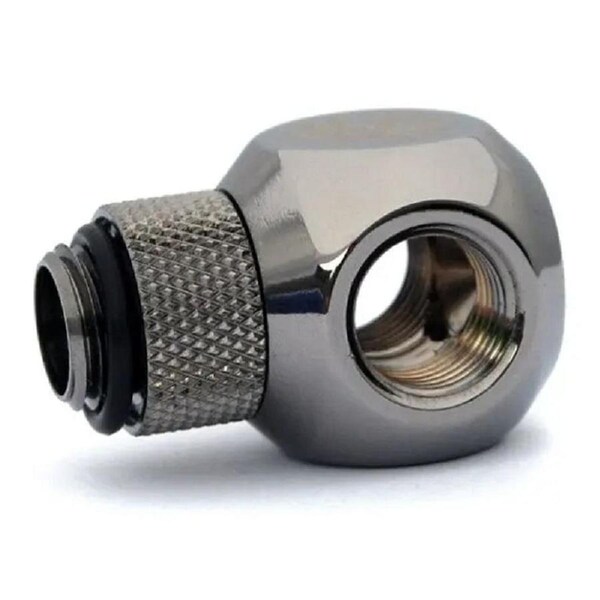 Bitspower G1/4" Black Sparkle T-Rotary IG1/4"X2 Extender [BP-BSTR-C]