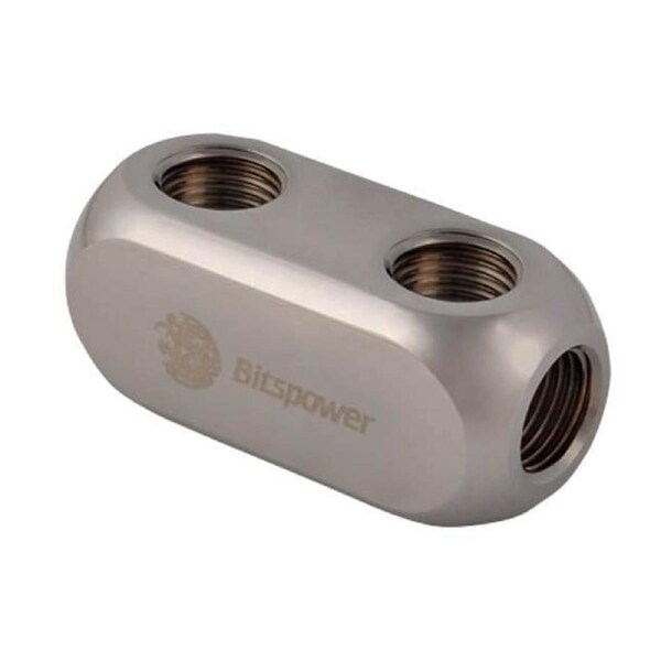 Bitspower Black Sparkle Multi-S Block (Inner G1/4"X6) [BP-BSMTSMB]