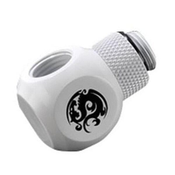 Bitspower G1/4" Deluxe White T-Rotary IG1/4"X2 Extender [BP-DWTR-C]