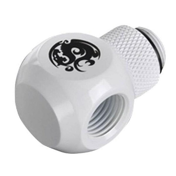 Bitspower G1/4" Deluxe White L-Rotary IG1/4"X1 Extender [BP-DWLR-C]