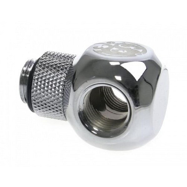 Bitspower G1/4" Silver Shining T-Rotary IG1/4"X2 Extender [BP-TR-C]