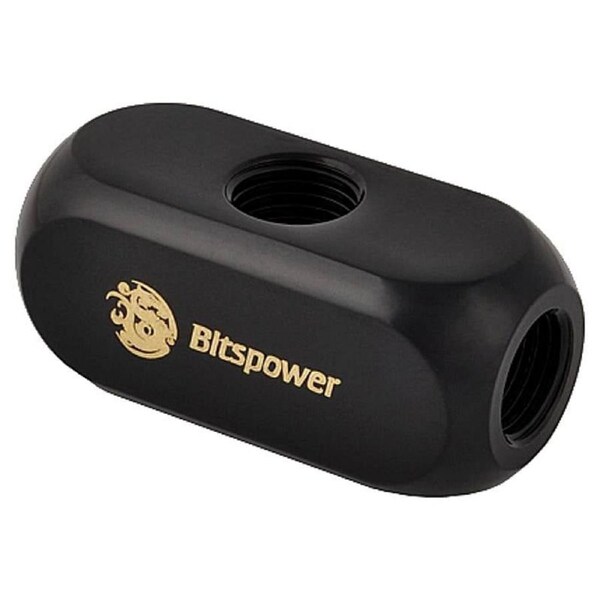 Bitspower Matt Black Multi-F Block (Inner G1/4"X5) [BP-MBMTFMB]