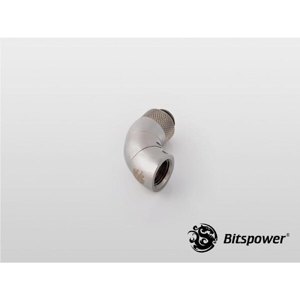 Bitspower G1/4" Black Sparkle Triple Rotary 90-Degree IG1/4" Extender (30X3) [BP-BS90R3]