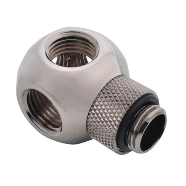 Bitspower G1/4" Black Sparkle Q Plus-Rotary IG1/4"X4 Extender [BP-BSFR-C]