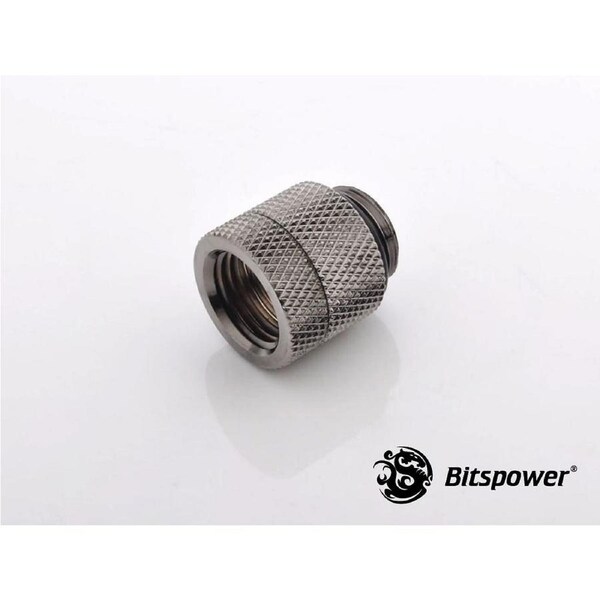 Bitspower G1/4" Black Sparkle Anti-Twist Adapter [BP-BSDR-C]