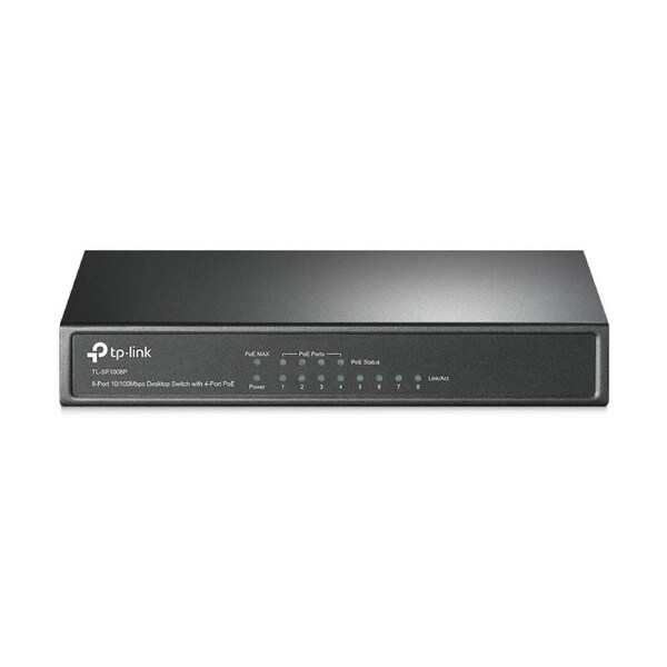 TP-Link TL-SF1008P 8-Port 10/100Mbps Desktop Switch With 4-Port PoE