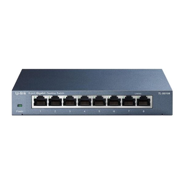 TP-Link TL-SG108 8-Port Gigabit Desktop Switch - Metal Housing