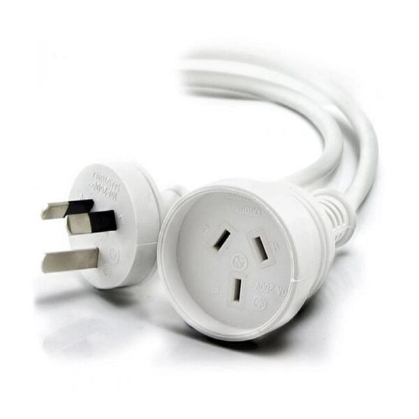Alogic 2M Mains Power Extension Cable - White [MF-PEXT-02R]