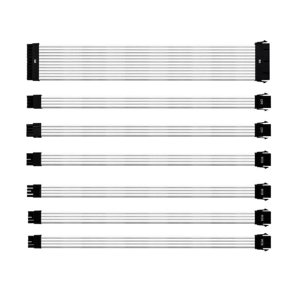 Cooler Master Sleeved V2 Extension Cable Kit - White [CMA-NEST16XXWT1-GL]