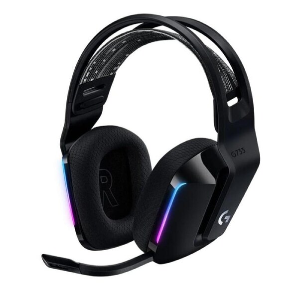 Logitech G733 LIGHTSPEED Wireless RGB Gaming Headset - Black - PlayStation and PC Only [981-000867]
