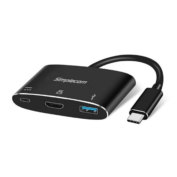 Simplecom USB-C 3-In-1 Adapter With Power Delivery Charging [DA310]