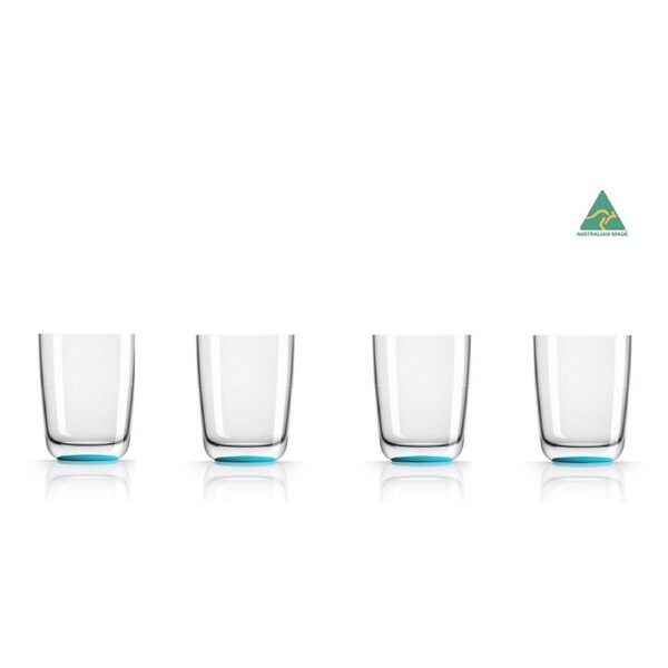 4 x Marc Newson Tritan® Non-slip Forever Unbreakable Highball 425ml - Vivid Blue