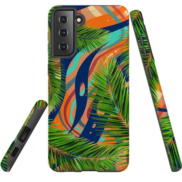 For Samsung Galaxy S22+ Plus Case, Armour Cover, Leaves
